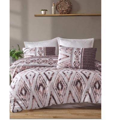 İYİ GECELER İSTANBUL TEK KİŞİLİK NEVRESİMRESİM TAKIMI FUSİON ICON KAHVE