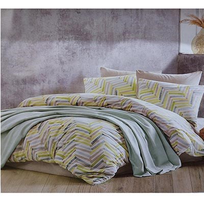 İYİGECELER İSTANBUL Ç.K NEVRESİM PİKE SETİ POP ART YEŞİL