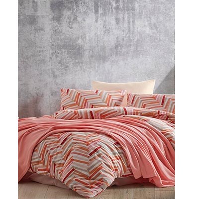 İYİGECELERİSTANBUL Ç.K NEVRESİM PİKE SETİ POP ART CORAL