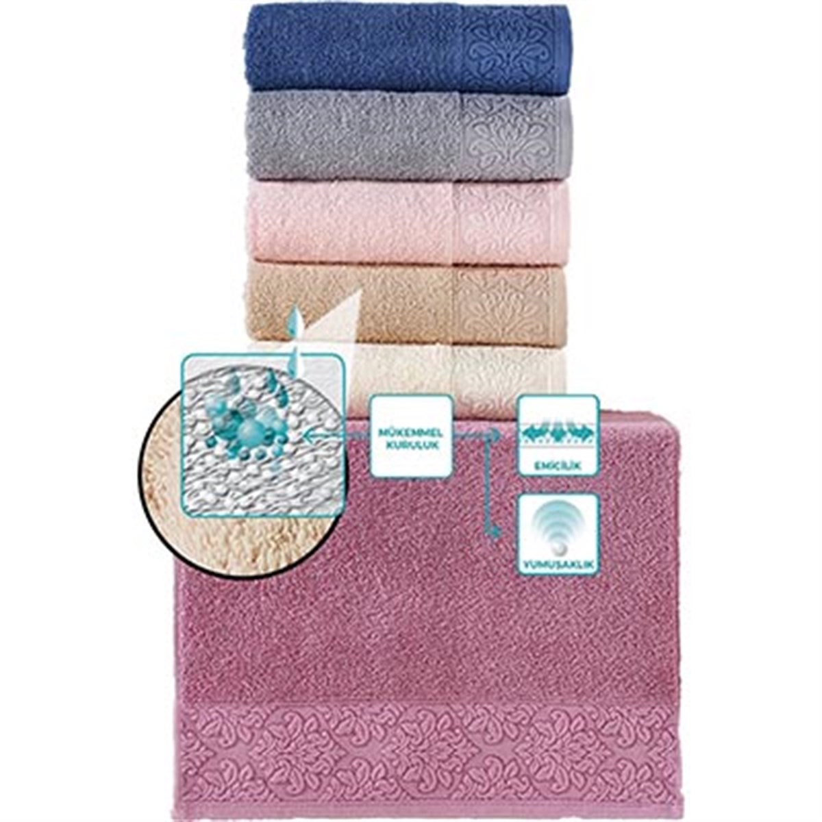 JULİE COTTON HAVLU 50*90 MARİA