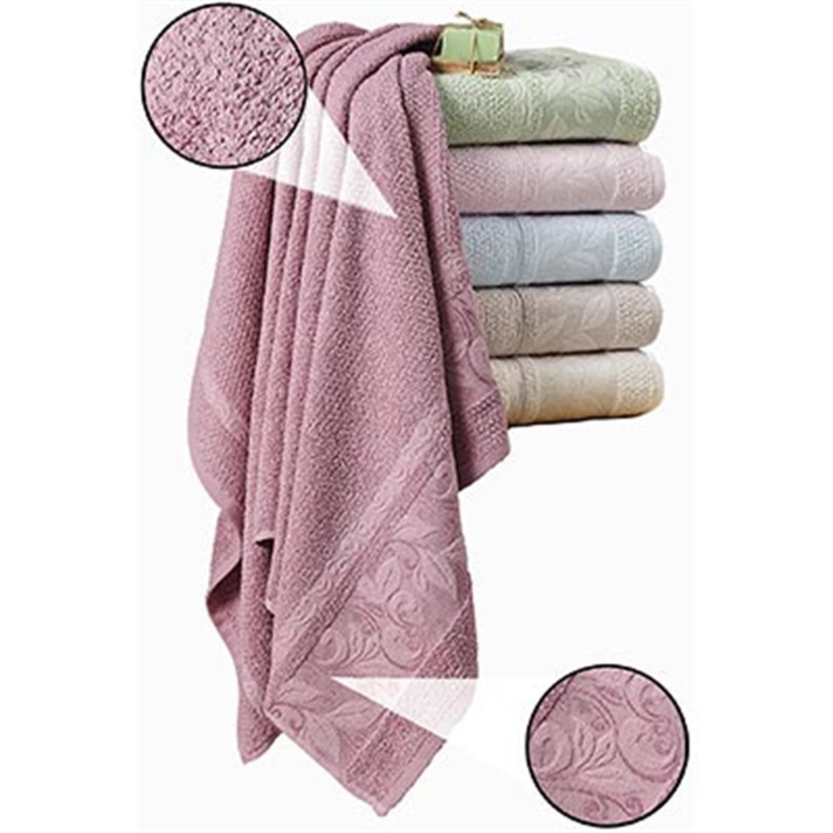 JULİE COTTON HAVLU 50*90 YAPRAK