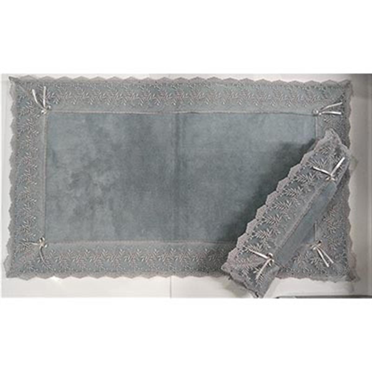 MACO COTTON KLOZET PAMUKLU DANTELLİ GRİ