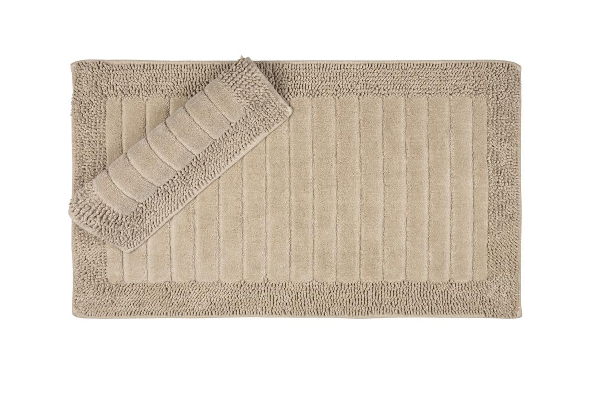 Maco Cotton Klozet Takımı Makarna Çizgili Gri