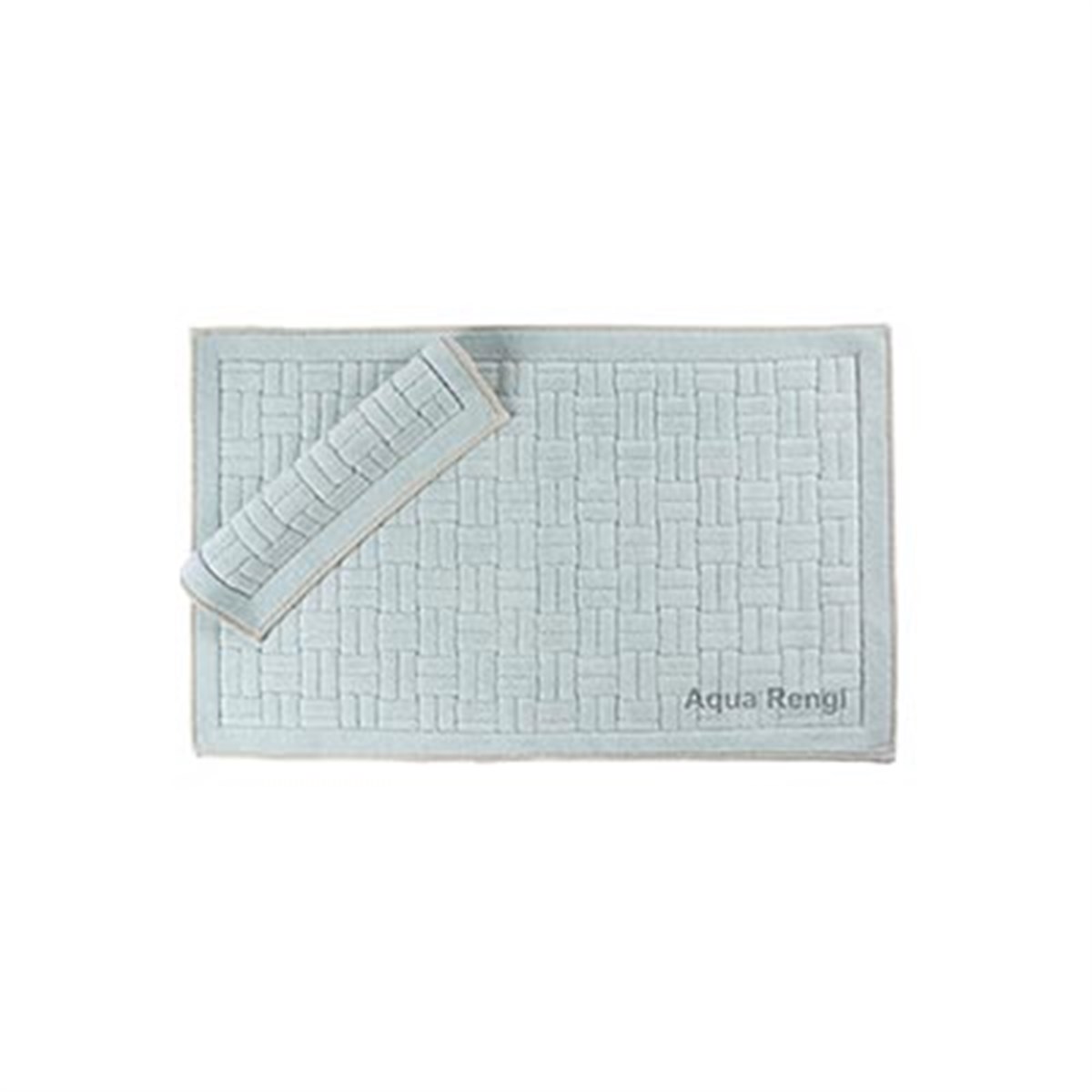 MACO COTTON KLOZET TAKIMI PAMUKLU DOMİNO AQUA