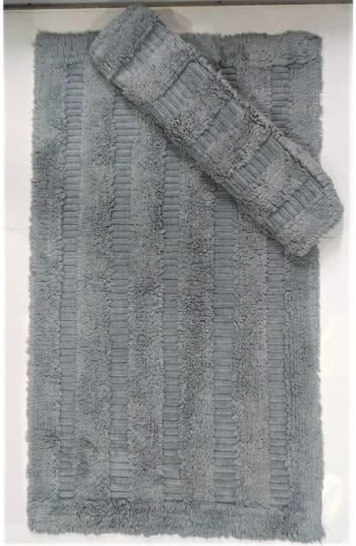 Maco Cotton Klozet Takımı Tafting Soft Gri