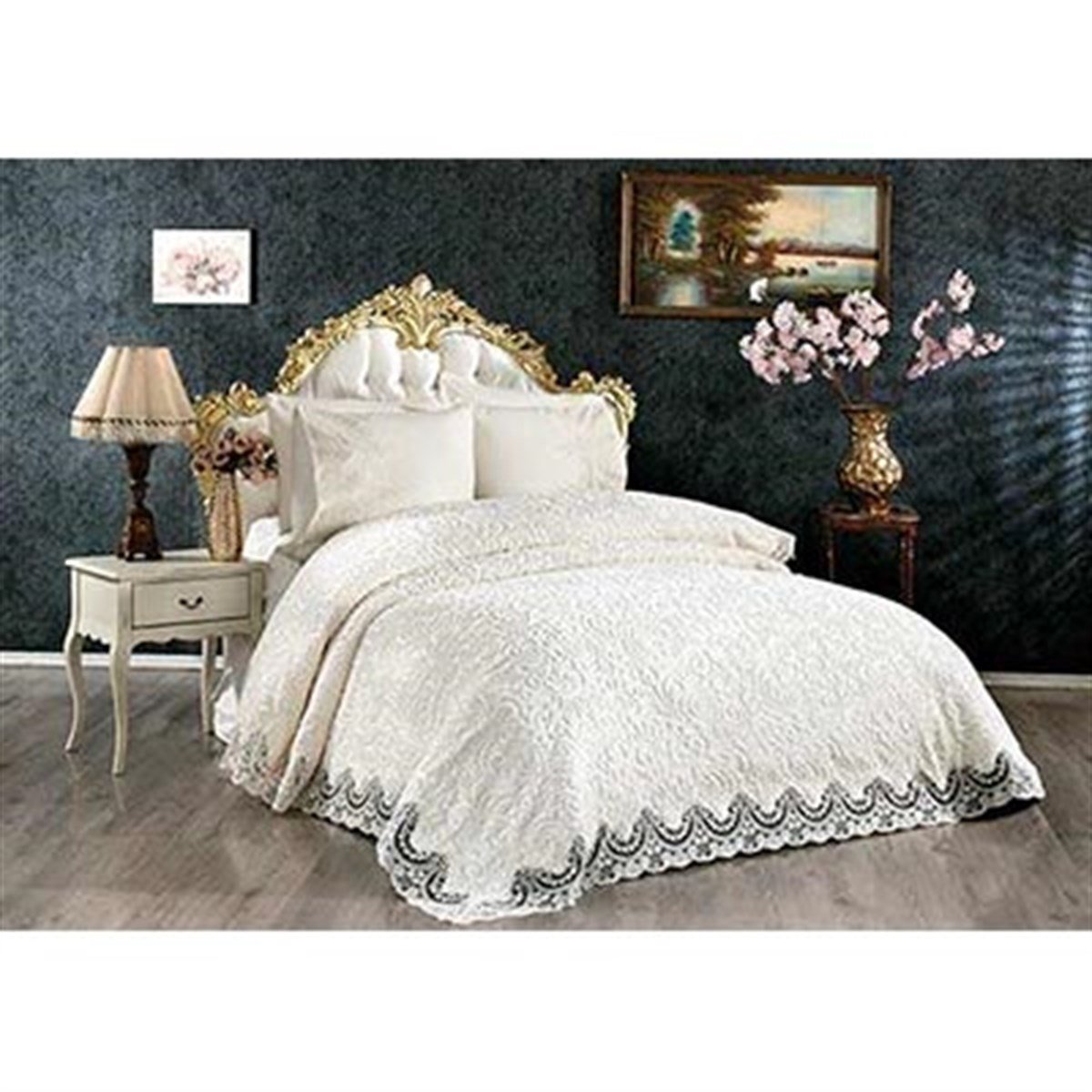 MİNK ÇİFT KİŞİLİK EXCLUSİVE BATTANİYE SET FİLDİŞİ