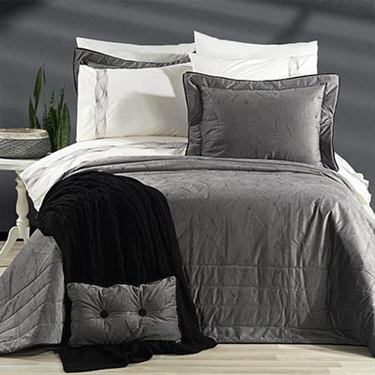 Nazik Home Çeyiz Seti Minas Gri