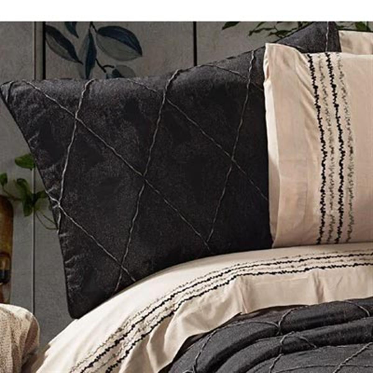 Nazik Home Çeyiz Seti Parma Siyah