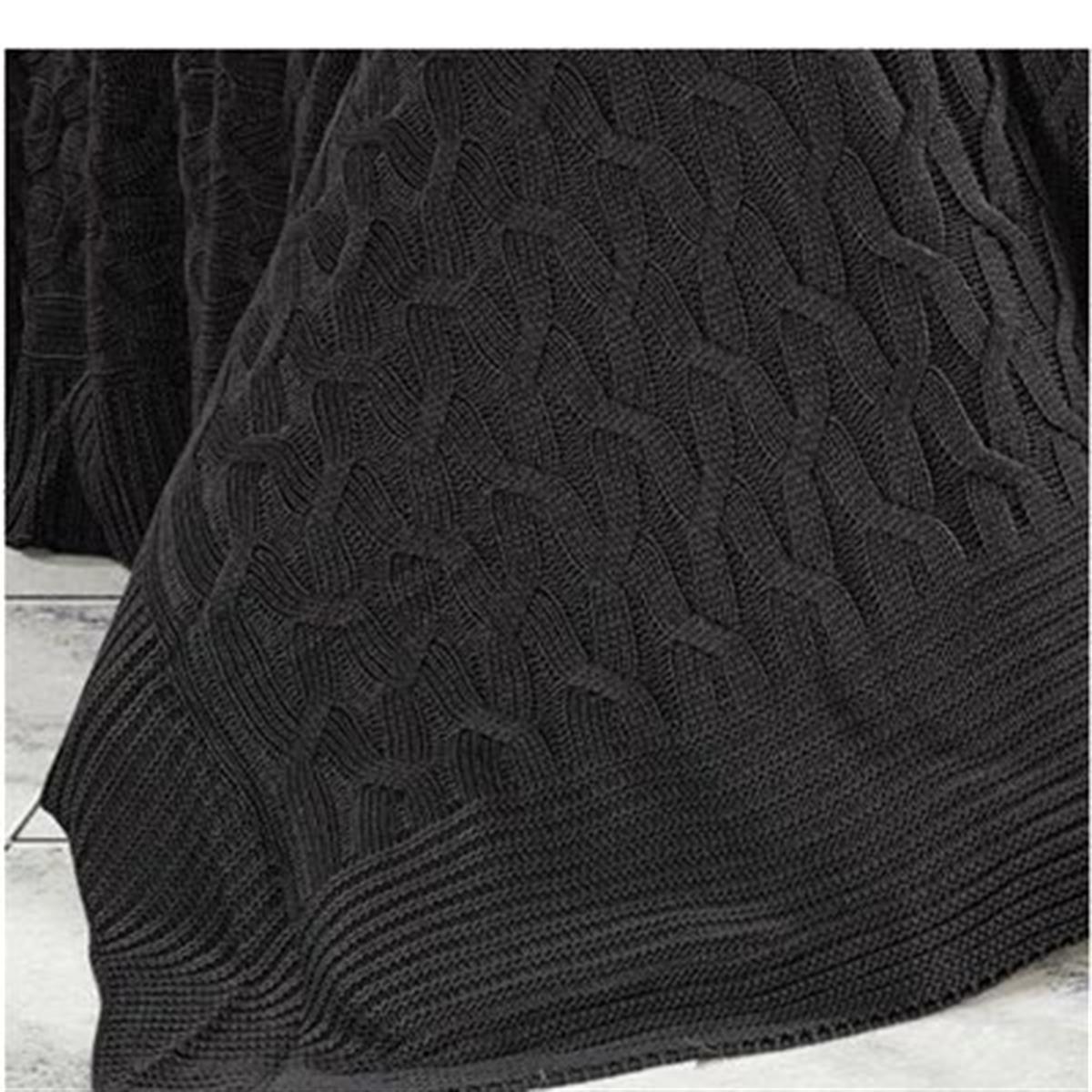 Nazik Home Çift Kişilik Battaniye Emma Antrasit