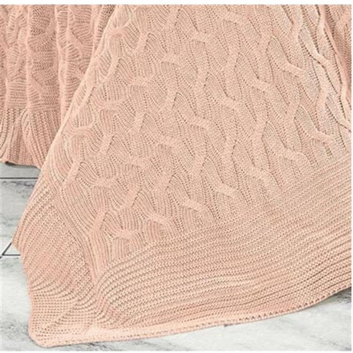 Nazik Home Çift Kişilik Battaniye Emma Pembe