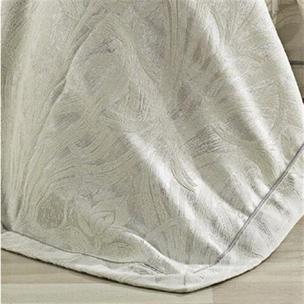 Nazik Home Çift Kişilik Nevresimli Pike Takımı Sima Gri 9 Parça