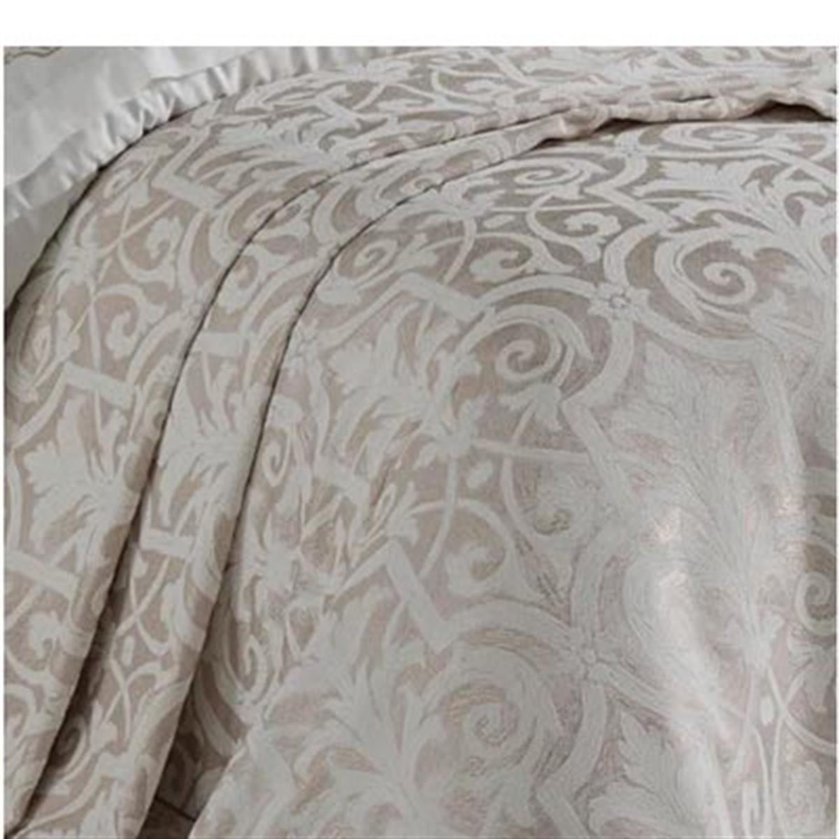 Nazik Home Çift Kişilik Nevresimli Pike Seti Adonia Gri