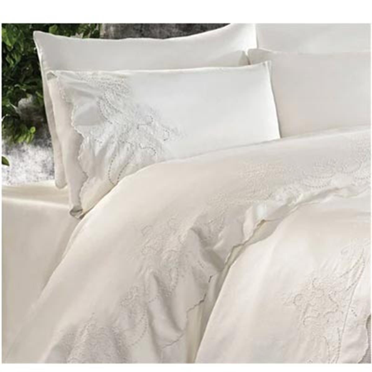 Nazik Home Çift Kişilik Nevresimli Pike Seti 7 Parça Oasis Vizon