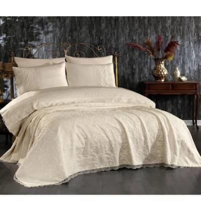 Nazik Home Dantelli Nevbresim Takımı ve Şönil Pike Seti 7 Parça Juliette