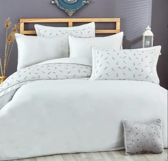 Nazik Home Pamuk Saten Çift Kişilik Nevresim Takımı Alesta Gri