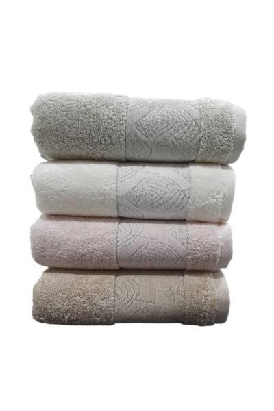 Pupilla 4'li Penye Jakarlı Nakışlı Havlu Ezgi 50x90 Cm