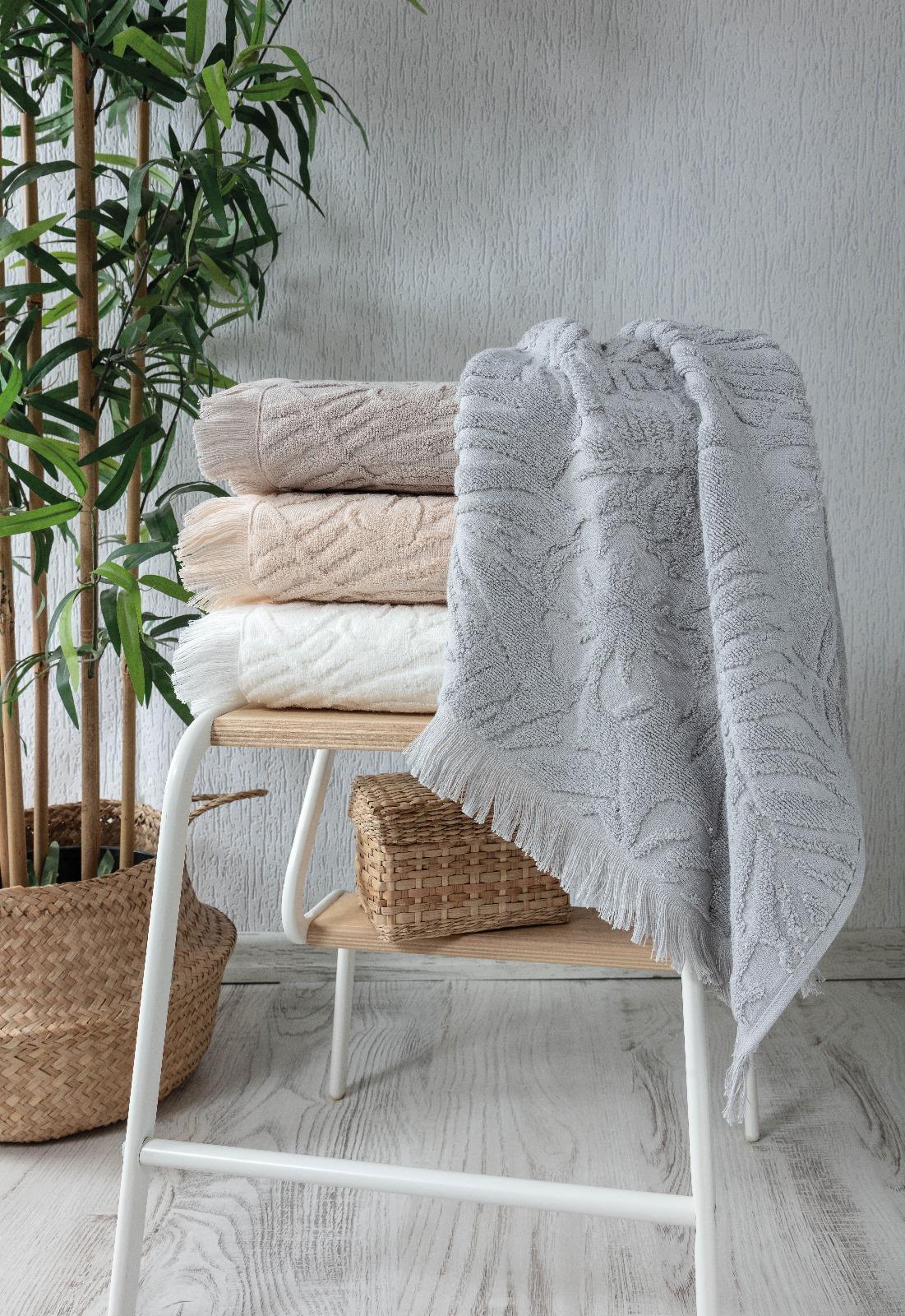 Pupilla 4'Lü Jakarlı Dray Lavinya Havlu Takımı 50x90