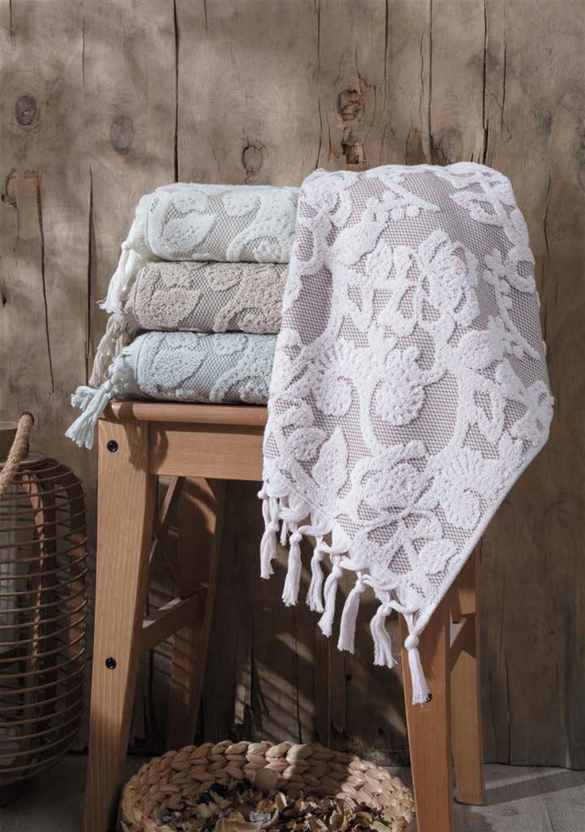 Pupilla 4'lü Penye 50*90 Kozalı Havlu Hilda