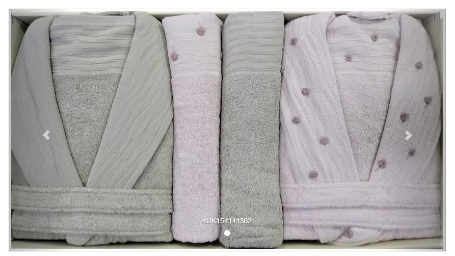 Pupilla Aile Bornoz Seti Bambu Luiza Pudra - Keten