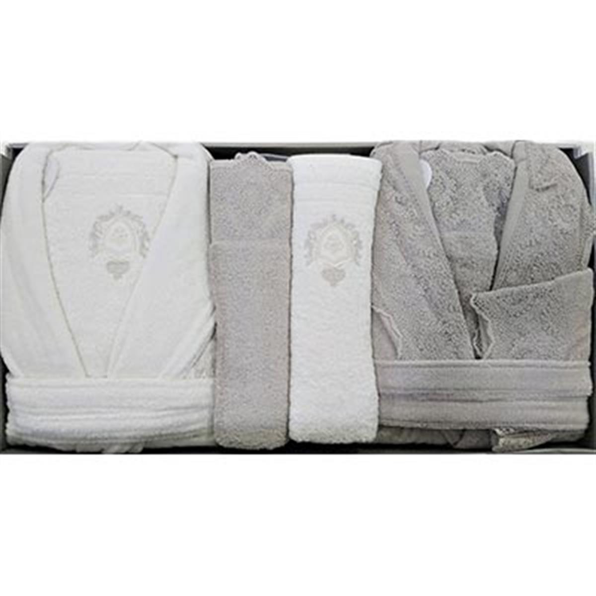 PUPİLLA AİLEPUPİLLA AİLE BORNOZ SETİ PENYE SEVİLLA A.BEJ - EKRU BORNOZ SETİ PENYE SEVİLLA EKRU - BEJ