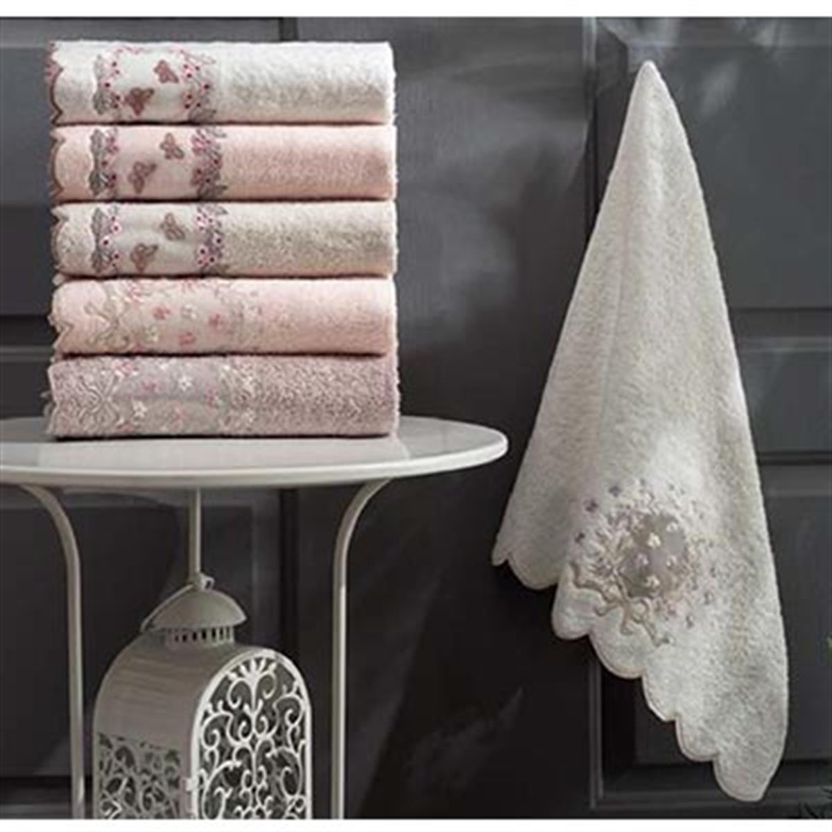 PUPİLLA BAMBU NAKIŞLI HAVLU 50*90 ARMONİ 1048