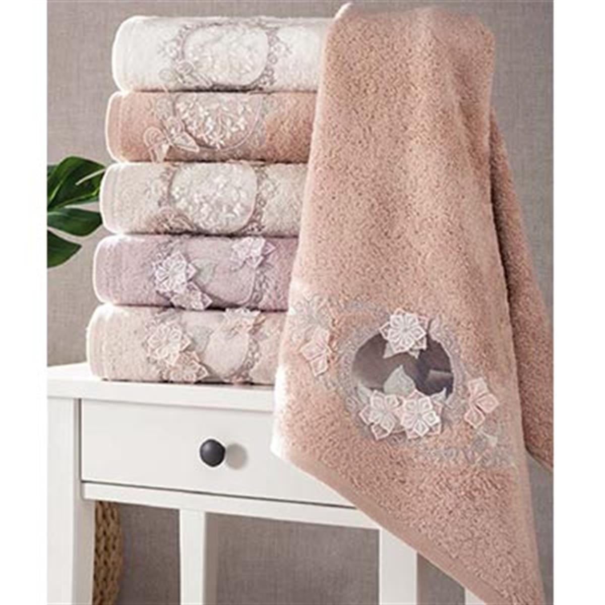 PUPİLLA BAMBU NAKIŞLI MİRANDA HAVLU 50*90 1023