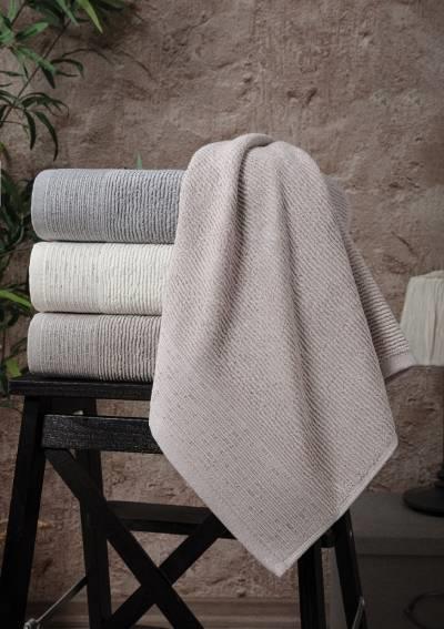 Pupilla Penye 4'Lü Paket El-Yüz Havlu 50*90 Sedef