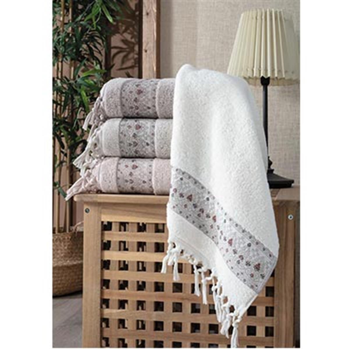 PUPİLLA PENYE JAKARLI 4'LÜ HAVLU 50*90 SİDNEY