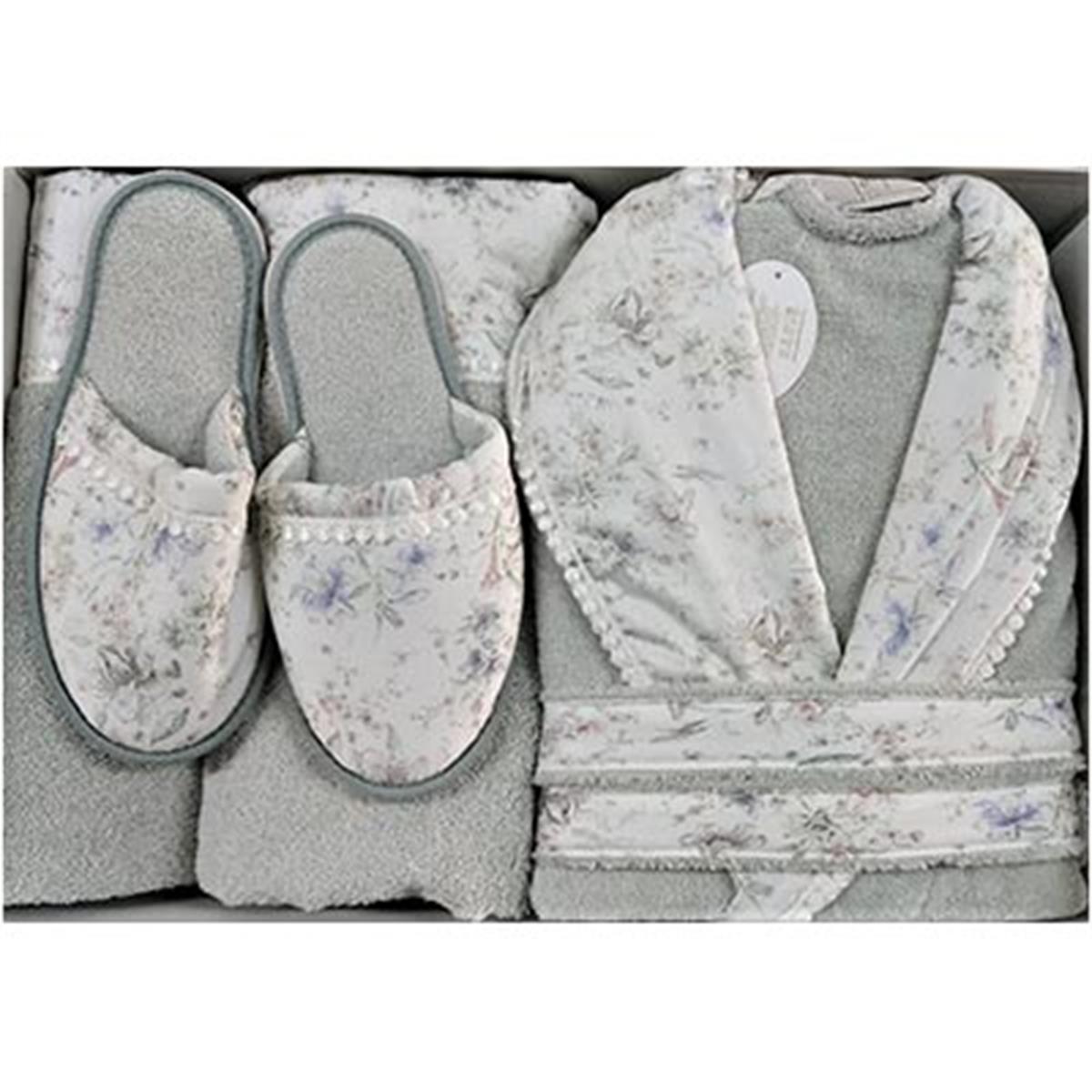 PUPİLLA TEK KİŞİLİK BORNOZ SET LİON YEŞİL