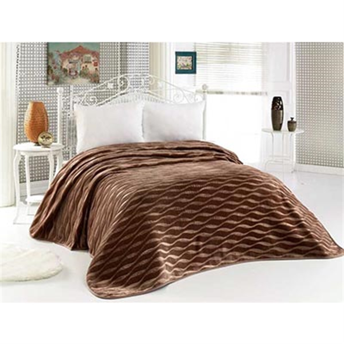 SENSE ÇİFT KŞ. BATTANİYE 220X240 521 AÇIK KAHVE