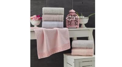 Şıkel Gipürlü 2 Lİ Havlu Seti Koza Kahve