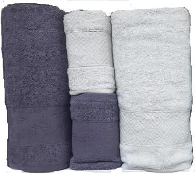 Şıkel Hamam Takımı Cotton Alvin Belinda Mürdüm-Bej