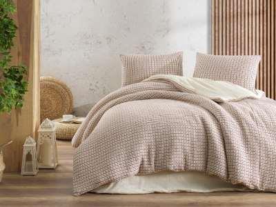 Şıkel Organic Pamuk Çift Kişilik Nevresim Takımı Laodikya Bordo