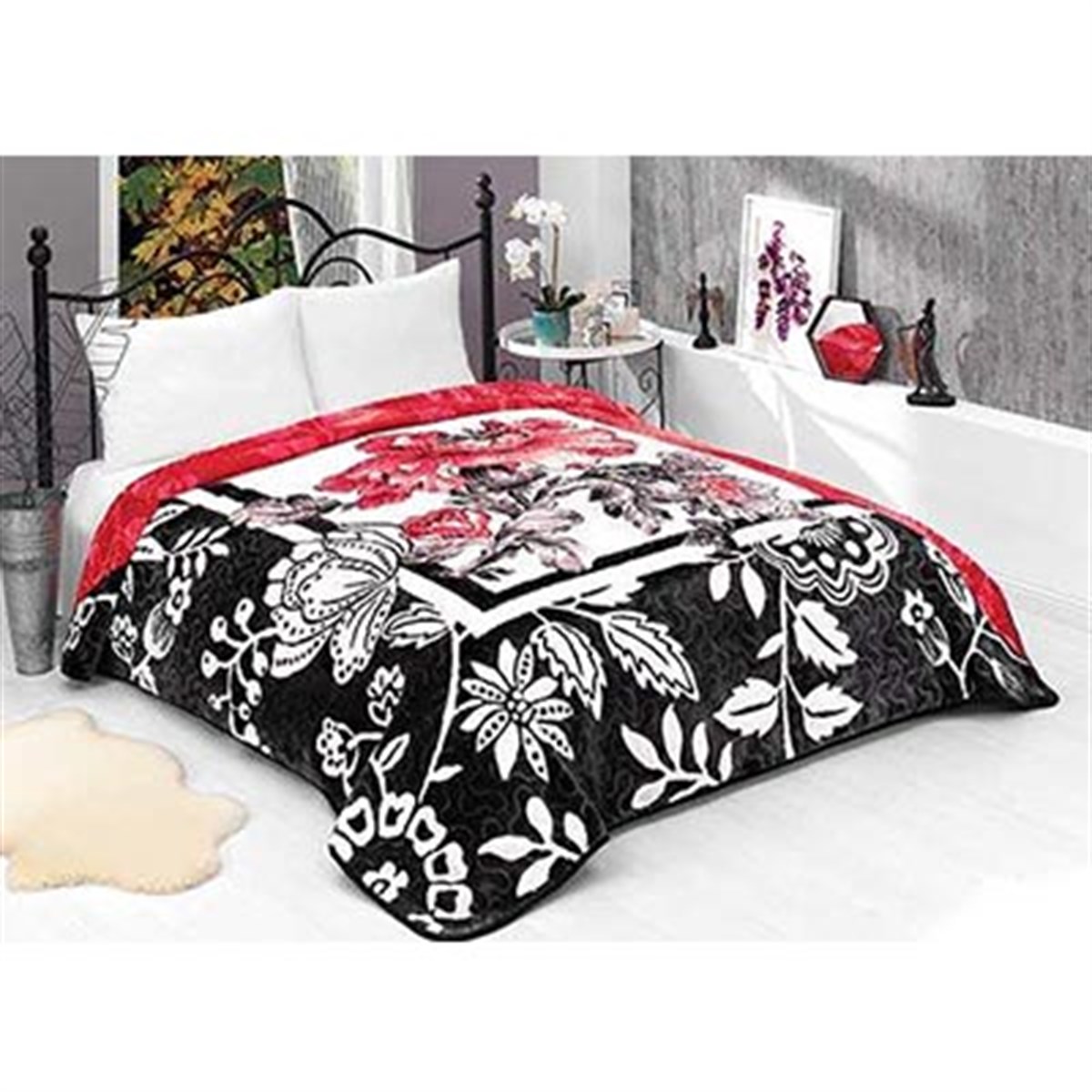 SOLANA ÇİFT KŞ. BATTANİYE 220X240 986 BORDO