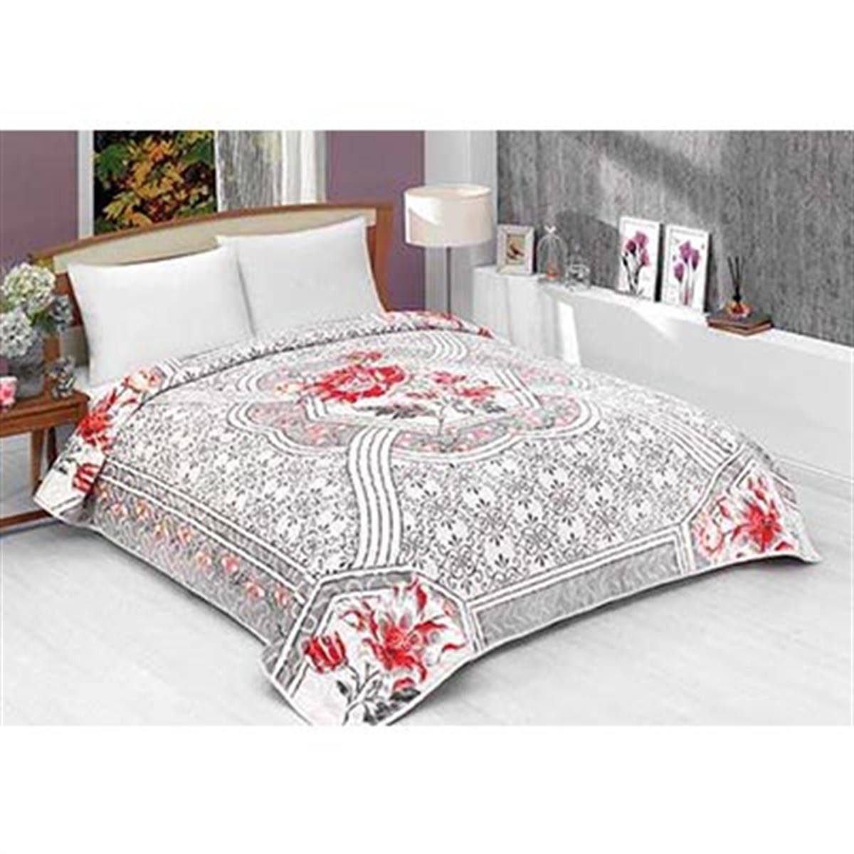 SOLANA ÇİFT KŞ. BATTANİYE 220X240 987 GRİ