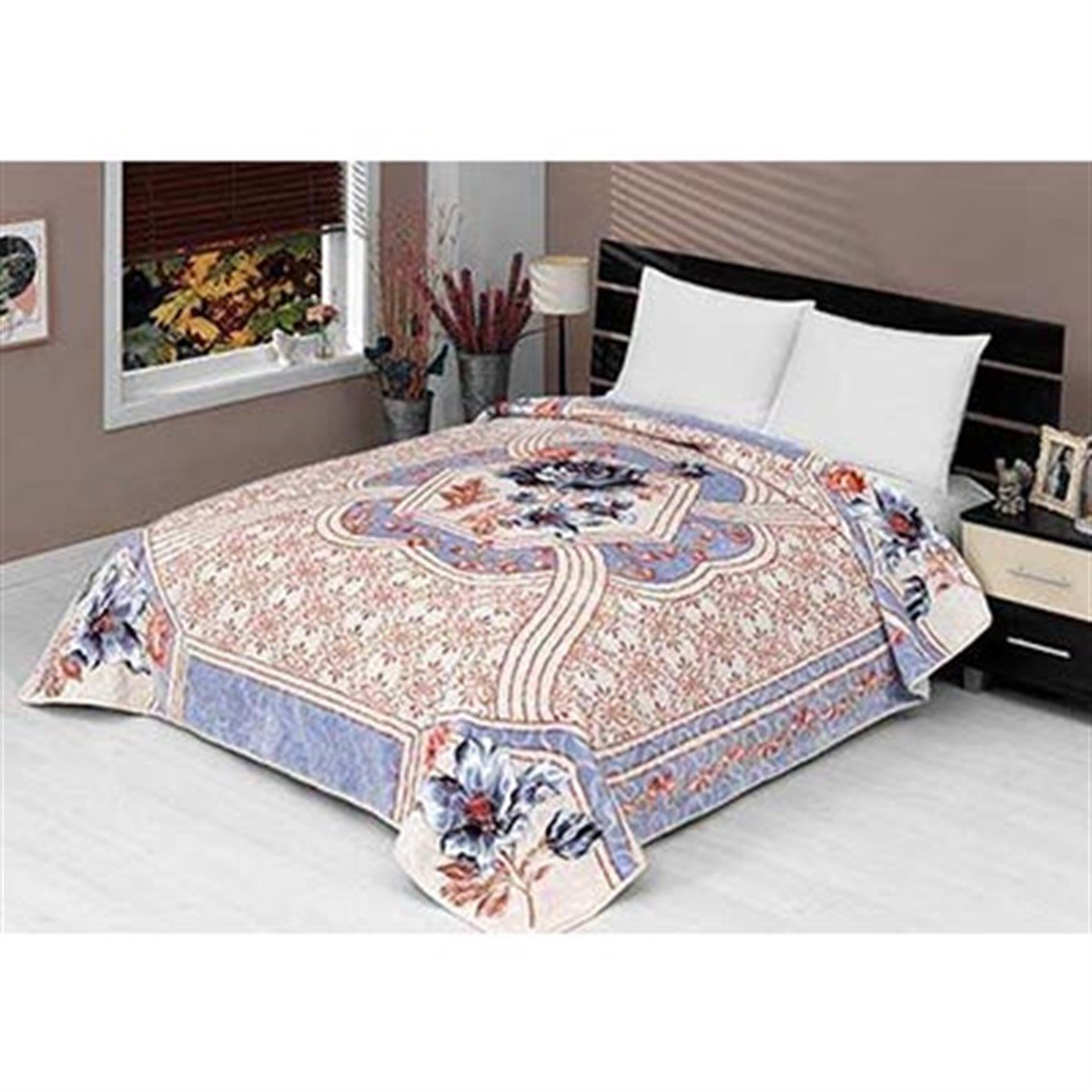 SOLANA ÇİFT KŞ. BATTANİYE 220X240 987 MAVİ