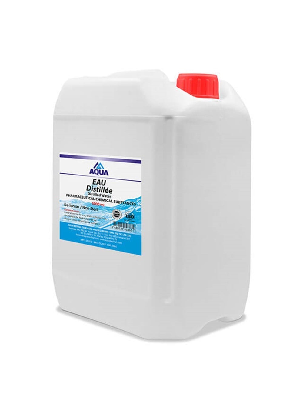 Aqua Distile (Saf) Su 4X5 Litre(20 Litre) | REBE MEDİKAL