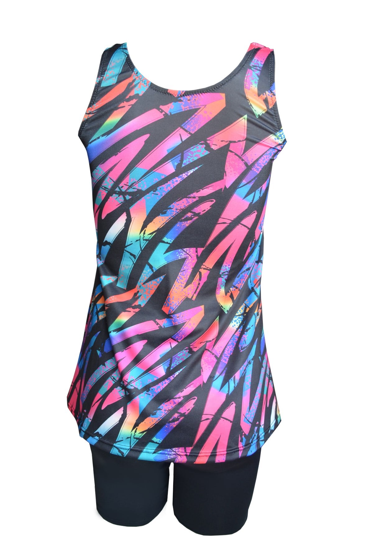 Desenli Taytlı Tankini