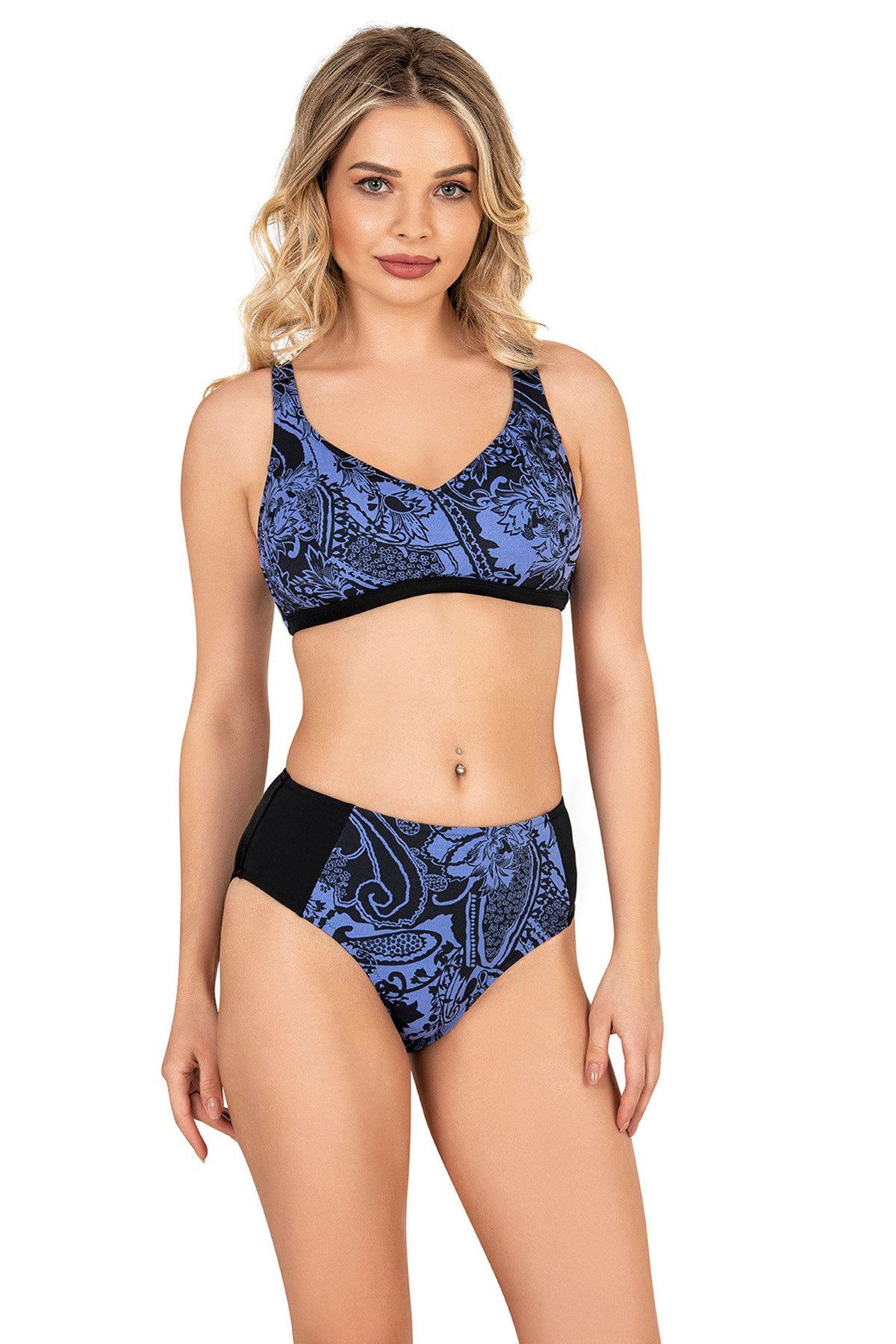 Endeep Kadın Desenli Toparlayıcı Bikini Takımı