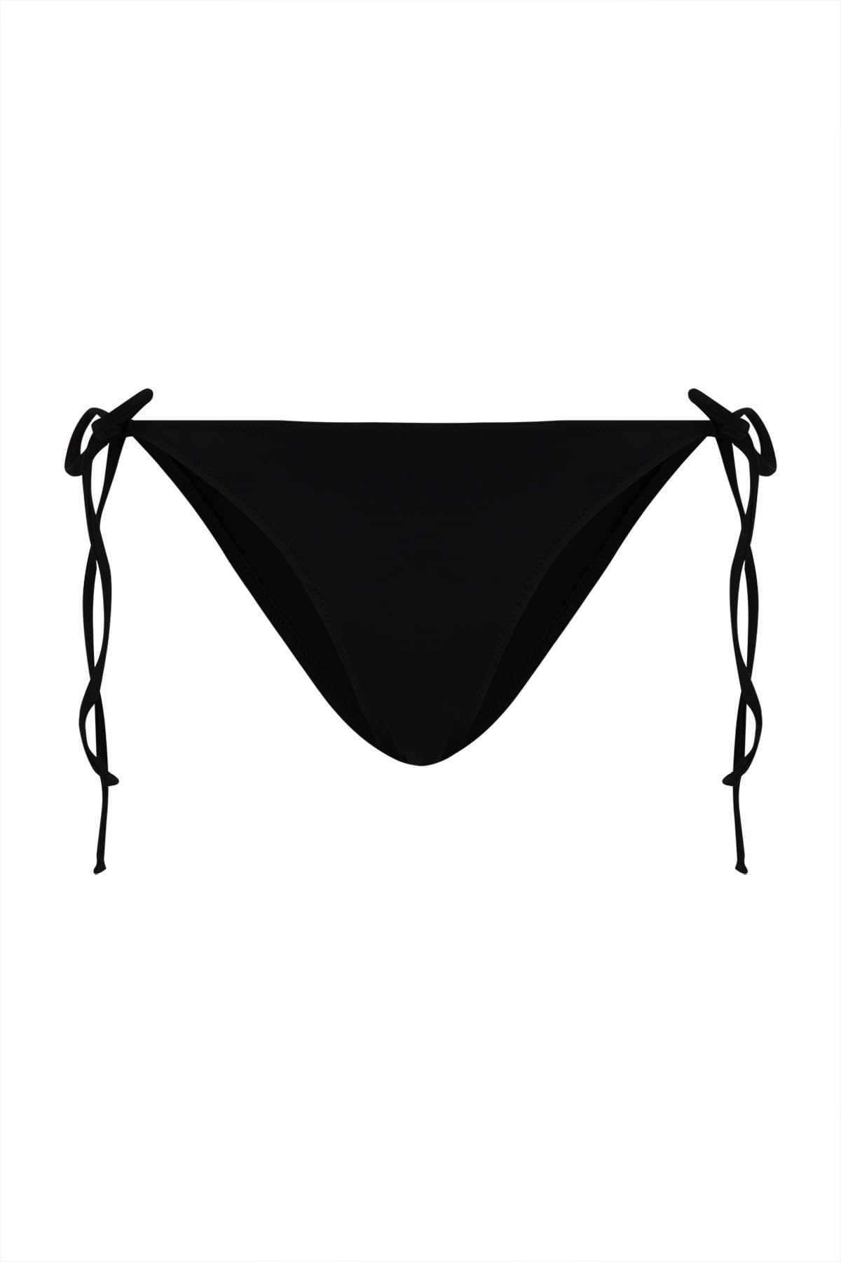 Beria Kadın Çapraz Bağlama Detaylı Üçgen İpli Siyah Bikini Takımı