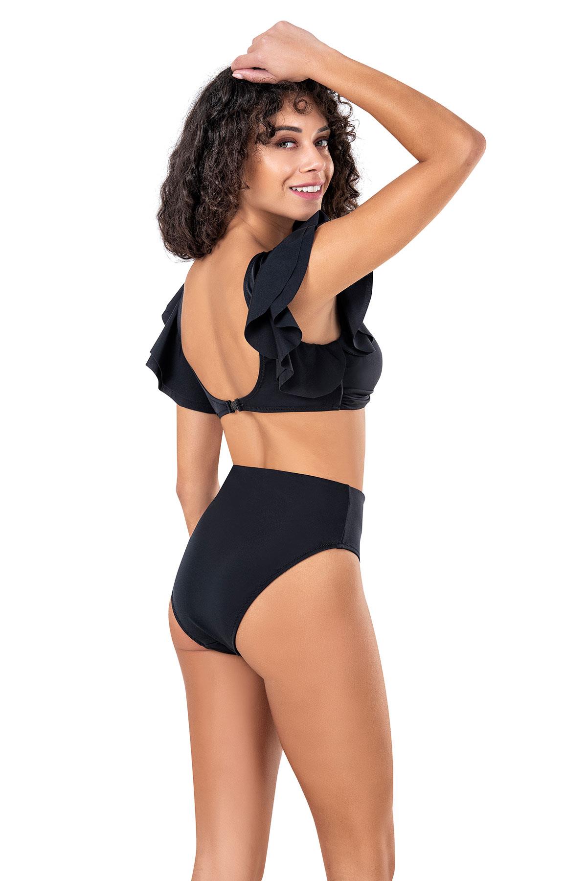 Endeep Kadın Bağlama Detaylı Volanlı Bikini Takımı