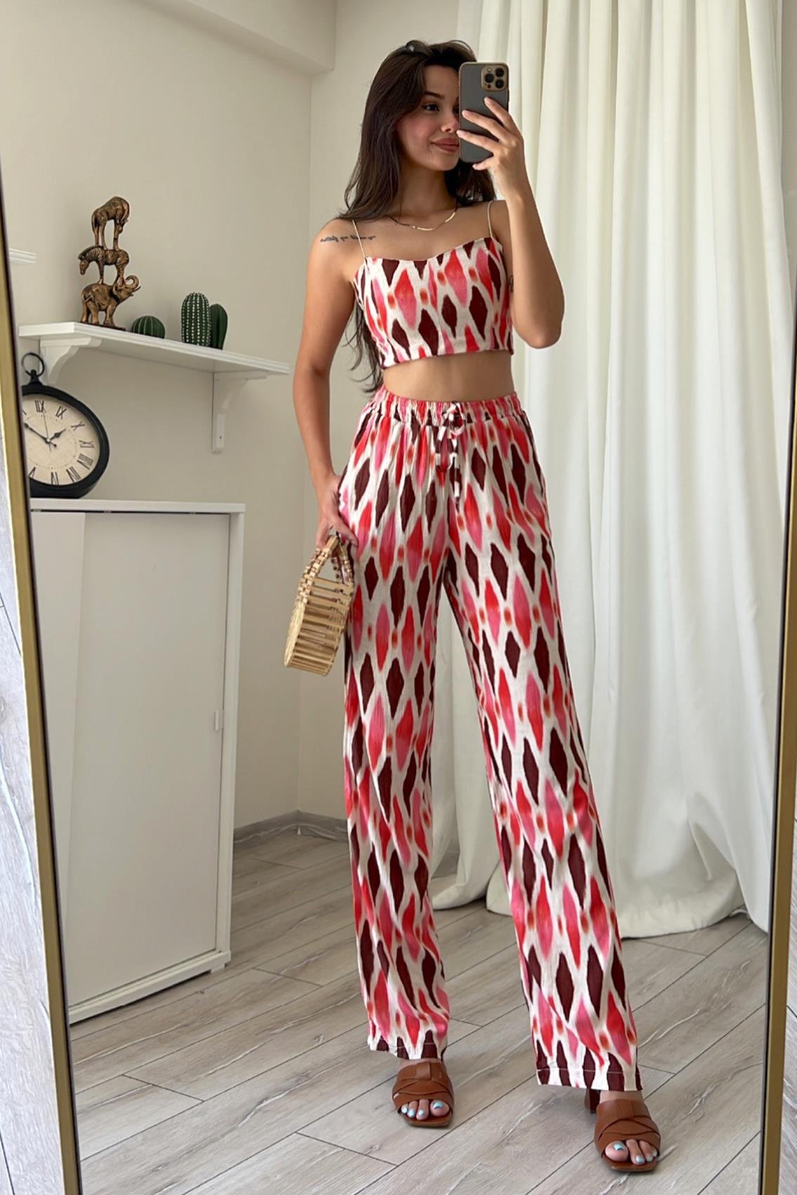 ASKILI CROP PANTOLON TAKIM