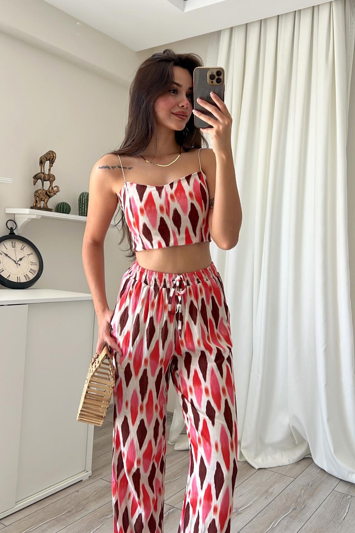ASKILI CROP PANTOLON TAKIM