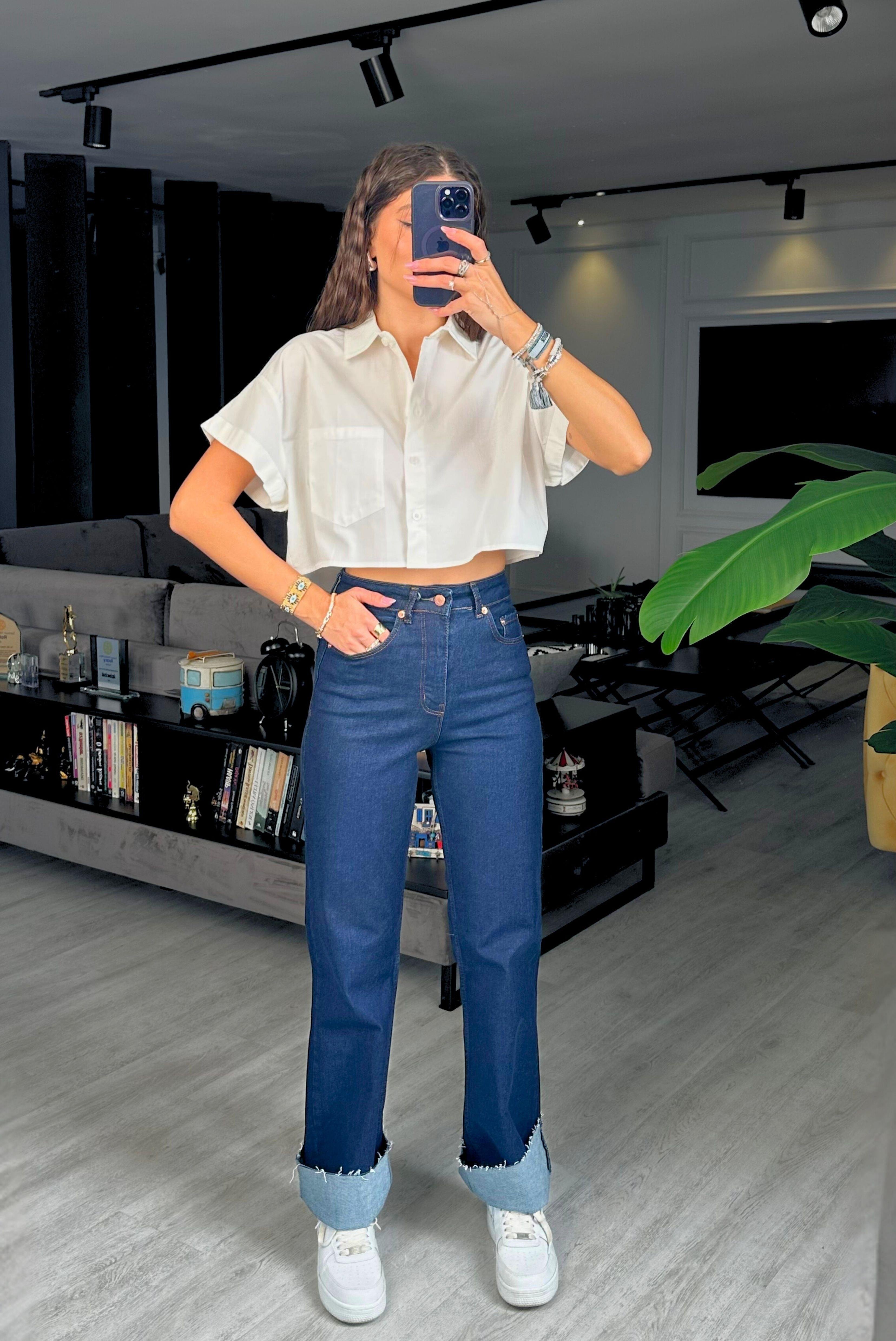 CROP GÖMLEK