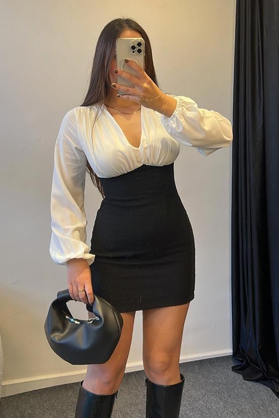 ELENA MİNİ ELBİSE