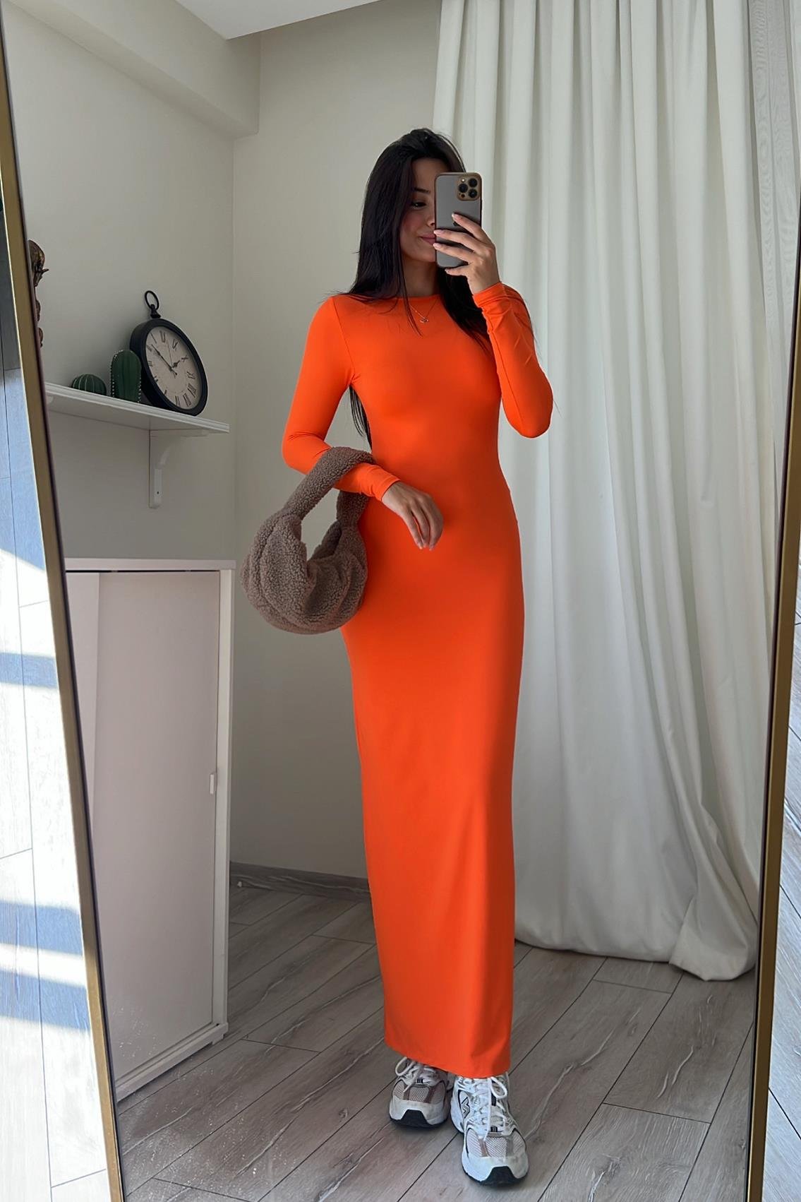 GAELLE TOPARLAYICI MAXİ ELBİSE