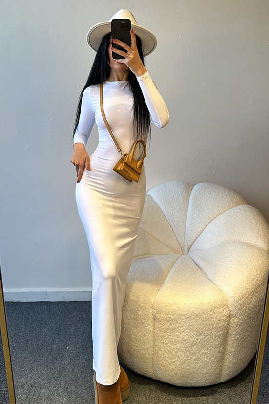 GAELLE TOPARLAYICI MAXİ ELBİSE
