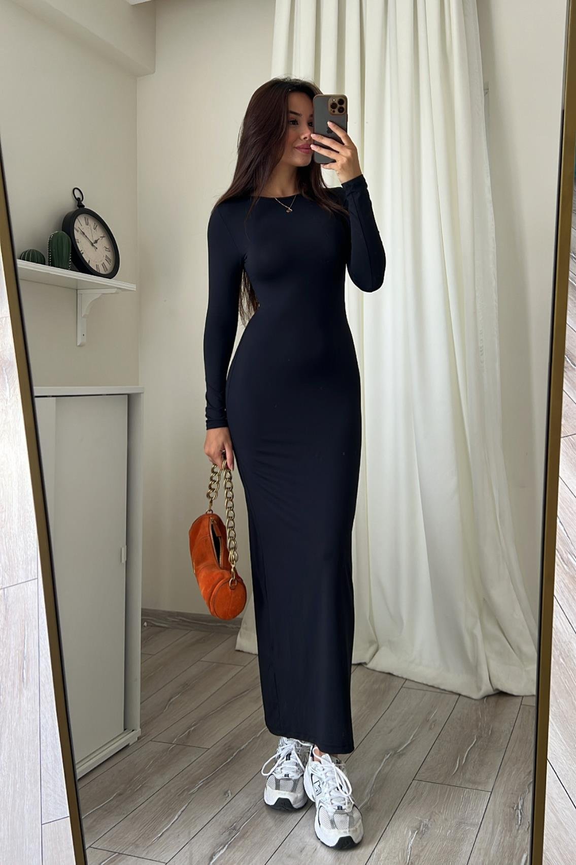 GAELLE TOPARLAYICI MAXİ ELBİSE