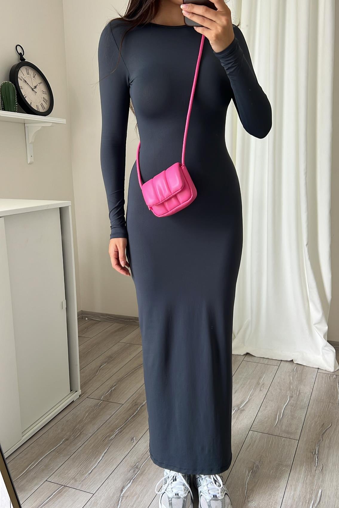 GAELLE TOPARLAYICI MAXİ ELBİSE