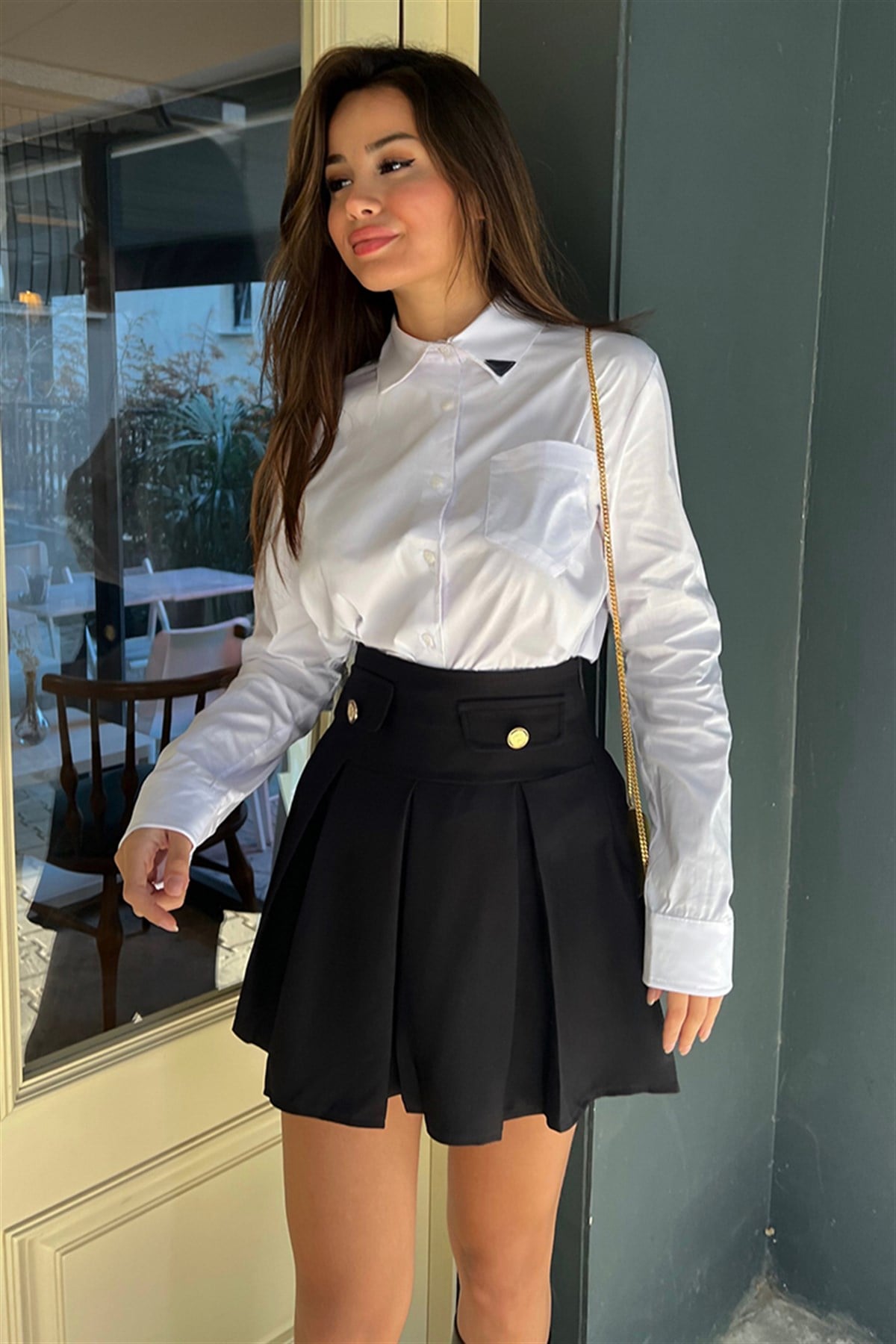 GENİŞ PİLELİ MİNİ ETEK